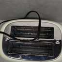 Roter Mond 2 Slice Toaster Retro Stainless Steel with Bagel, Cancel, and Defrost Functions, 6 Bread Shade Settings, Extra Wide Slots and Removable Crumb Tray, Cream