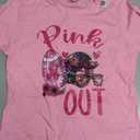 PINK OUT FOOTBALL SHIRT FOR WOMENS, SIZE MEDIUM