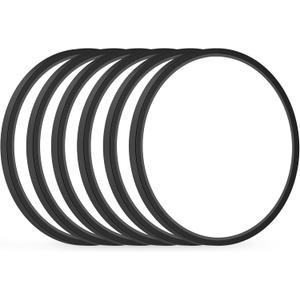 Brightever 12 Inch Black LED Flush Mount Ceiling Lights, 28W 3200LM, Ultra Thin 0.67 Inch Close to Ceiling Light Fixtures, 5000K Daylight Dimmable Flat Ceiling Lamp for Dining Room, Garage, 6 Packs