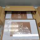 Homeforia 12x18 Mortise&Tenon Walnut Picture Frame, 8.5x11 Mat, Glass