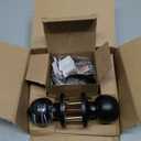BESTTEN Keyed Alike Exterior Door Knob with Key Lock and Deadbolt, All Keyed Same, Matte Black Entry Door Knobs with Lock and Keys for Entrance and Front Door
