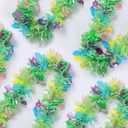 100 Feet Easter Tinsel Garland Colorful Egg Metallic Twisted Hanging Streamer Spring Theme Garland for Easter Decoration Birthday Party Supply, Green