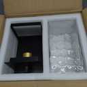 Outdoor Wall Light,Exterior Waterproof Lanterns,Black Porch Sconces Wall Mounted Lighting with E26 Sockets & Glass Shades, for Garage,Doorway,Patio,Front Door