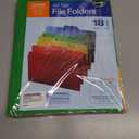 2 x Find It All-Tab File Folders, Letter Size, Third Cut, 18 Folders per Pack, Back to School Supplies for College Students, 5 Color Assortment (FT07173)