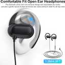 Open Ear Headphones Wired 3.5mm Earphones for Chormebook Laptop PC,Over Earbuds Wired with Ear Hook& Microphone 3.5mm Plug Ear Buds for Samsung A25 A15 A14/Kindle Fire Zoom Office Running Sports Kids