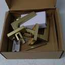 Mega Handles Privacy I Lever Door Lock Handle Set for Hallway, Closet and Bathroom I Keyless Door Lock I Heavy Duty Design I Fits All Standard Door Sizes I Screws Included - Satin Brass (1 Pack)