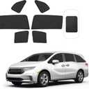 Front Side Half Window Shade Foldable Custom Fit for Honda Odyssey 2018-2024 Car Window Shades for Side Window Sun Shade UV Protection Heat Insulation for Camping Sleeping 6PCS