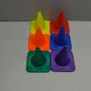 Champion Sports High Visibility Flexible Vinyl Cones for Sports Training, Agility Drills, Field & Gym Marking Sets