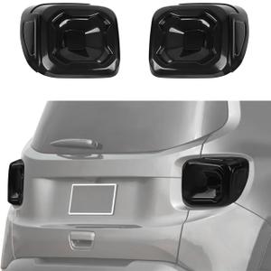 RT-TCZ Smoked Black Tail Light Lamp Cover Guard Trim Decoration Exterior Accessories for Jeep Renegade 2019-2025