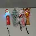 ArtCreativity Christmas Light Up Spinner Wands  Set of 4 Festive Designs with Multicolored LEDs  Fun Christmas Light Up Toys and Spinning Wands for Kids, Great Holiday Stocking Stuffers and Gifts