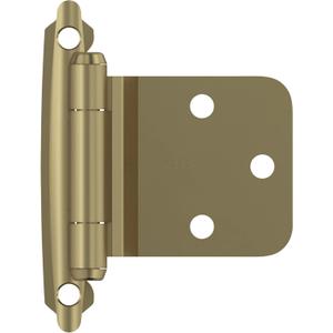 Amerock BPR7630BBZ | Reverse Bevel Face Frame Cabinet Hinge | Variable Overlay Self Closing Face Mount | Golden Champagne | Kitchen Cabinet Door Hinge | 1 Pair/2 Pack | Functional Hardware