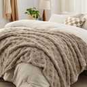 Bedsure King Comforter Set 5 Pieces - Bed in a Bag with Checkered Throw Blanket and Decorative Pillow, Lightweight Bedding Comforter Sets, All Season Boho Bedding, Linen Beige (01 - Linen Plaid)