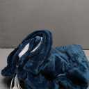 HOW'S MY HOUSE Heated Blanket Throw 50" x 60", Electric Blanket with 12 Time Settings & 6 Heating Levels, OverHeat Protection, Flannel Sherpa Super Cozy with ETL Certification, Blue