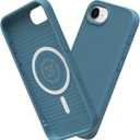 RhinoShield SolidSuit Case Compatible with Magsafe for iPhone 16e | Shock Absorbent Slim Design Protective Cover with Premium Matte Finish 3.5M / 11ft Drop Protection - Ocean Blue