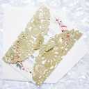 5''x7.3'' 20PCS Champagne Wedding Invitation Cards with Butterfly and Envelopes Glitter Laser Cut Lace Flora Invitations for Wedding Engagement Quinceaera Party (Champagne Glitter)