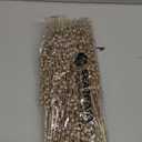 Sea Team 24-Pack Artificial Glitter Berry Stem Ornaments, Decorative Bead Sticks, Glittery Twigs, Picks, Branches for Christmas Tree, Small Vase, Holiday, Wedding, Party (17 Inches, Champagne)