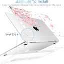 MEEgoodo Case for M5/M4/M3/M2 MacBook Air 13.6 inch Case 2026 2025 2024 2022, Fit Model A3449/A3240/A3113/A2681, Laptop Hard Shell Compatible with MacBook Air 13 inch, Cherry Blossoms