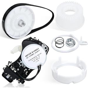 W10913953 49tyz-e120a1 Washer Shift Actuator with W10721967 Pulley Clutch and W10006384 Drive Belt Kit by MKZTM - Compatible with Whirlpool Kenmore Maytag Amana Washing Machines