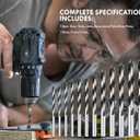 Metric Brad Point Wood Drill Bit Set, 12Pcs Drill Bit Set with Double Flutes Design for Carpenter Woodworking and All Types of Wood (3mm - 12mm)