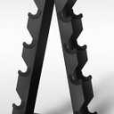 Dumbbell Set Rack, Rubber Coated Hex Dumbbell Weights in 150lbs, 5, 10, 15, 20, 25lbs Pair, Black