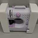 Sewing Machine for Beginners & Kids, Mini Portable Sewing Machines with 12 Built-in Stitch Patterns, 2-Speed Foot Pedal, Perfect for Teaching Daughter Granddaughter to Sew(Purple White)