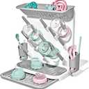 OXO Tot Expandable Drying Rack Space-Saving Drying Rack | Newborn and Baby Essentials | Breastfeeding Essentials | Dry Baby Bottles | Save Space in Kitchen