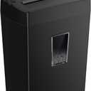 Bonsaii 12-Sheet Cross Cut Paper Shredder, 5.5 Gal Home Office Heavy Duty Shredder for Paper, Credit Card, Mail, Staples, with Transparent Window, High Security Level P-4 (C275-A) (12 Sheet 5-Minute)
