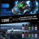 Car Air Freshener, 5 Scents, 10 Refills, Smart car Air Freshener for Vent Clips, Auto On/Off, Three Spray Modes, Car Fresheners Long Lasting (1Pack)