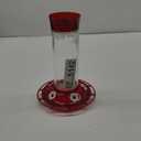 More Birds Bird Health+ Ruby Hummingbird Feeder, Glass Hummingbird Feeders for Outdoors, 4 Feeding Stations, 10 Ounces, Ruby Red