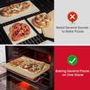 Unicook Large Pizza Stone for Oven 20 Inch, Rectangular Baking Stone 20" x 13.5" x 0.6", Heavy Duty Cordierite Bread Pan, Thermal Shock Resistant, Ideal for Baking Large or 2 Personal Pizzas