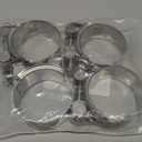 AKIHISA T-Bolt Hose Clamp,44-47mm OD Range 304 Stainless Steel Pipe Strap Clamp, Adjustable Heavy Duty Tube Clamp (4Pack, 1.73" to 1.85")