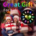 Kids Toys 12 Colors LED Gloves Cool Toys Gifts for Age 3-5 6-8 Years Old Boys Girls Halloween Costumes Light Up Gloves Stocking Stuffers Christmas Birthday Parties Gifts (1 Pairs S)