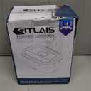 Heated Lunch Box for Men&Women - 80W Electric Lunch Box for Adults with Dual 1.5L 304 Stainless Steel Containers Fast Heating Portable Food Warmer for Car&Truck Travel lonchera electrica (White)