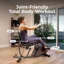 Sunny Health & Fitness Smart Recumbent Bike w/Wide Cushioned Seat & Back, Indoor Cycling Machine for Adult/Seniors Home Exercise, Free SunnyFit App Connection