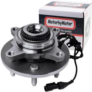 MotorbyMotor 515079 Front Wheel Bearing and Hub Assembly 4WD with 6 Lugs Fits for Ford F-150, Lincoln Mark LT Navigator Low-Runout OE Directly Replacement Hub Bearing w/ABS