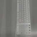 seenda Bluetooth Keyboard and Mouse Combo for Mac, SKM64-2 Rechargeable Slim Wireless Keyboard Mouse Compact, 3 Multi-Device Connection, Compatible for Mac, MacBook Pro/Air, iPad, White Silver