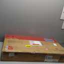 Bathroom Wall Cabinet, Farmhouse Medicine Cabinet with Adjustable Shelves and Barn Doors, Large Wall Mounted Over the Toilet Storage Cabinet for Bathroom, Laundry Room, Kitchen, Rustic White and Black