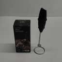 Milk Frother Wand - Powerful Electric Hand Whisk and Mini Blender for Coffee, Matcha and Protein Shakes - Includes 2 AA Batteries - Durable, Easy to Clean and Fast Frother (Black)