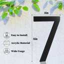 7 x 5 Inch House Numbers, Self-adhesive for Outside Mailbox House Number (B), 5in LetterB