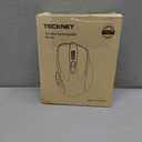 TECKNET Wireless Mouse (BT5.0/3.0 & 2.4G) Rechargeable 4800 DPI Silent USB A & Bluetooth Mouse 6 Buttons, Wide Compatibility - Black