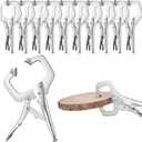 Yexiya 10 Pcs Locking C Clamp, Locking Pliers Adjustable Welding Clamp with Regular Tip and Swivel Pad for Shop Home Farm and Auto Workshop Woodworking, Cabinetry, Repair (4 Inch)