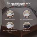 Bedsure Deep Pocket King Sheet Set - Fits Mattresses Up to 21 Inches Thick - 4 Piece GentleSoft Bed Sheets, Moisture Wicking, Soft & Cooling Bedsheet & Pillowcases, Easy & Secure Fit, Brown