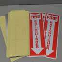 GicnKeuz Fire Extinguisher Sign, 12"x4" .040 Rust Free Heavy Aluminum, Reflective, Weatherproof and Fade Resistant, 2 pre-drilled holes, Easy to Install, Indoors and Outdoors Use (12-Pack)