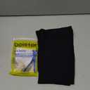 Beister 15-20 mmHg Compression Stockings for Women & Men, Thigh High Medical Footless Graduated Compression Sleeves with Dot Silicone Band, Support Pressure Socks for Varicose Veins, Edema, DVT (XL, Black)