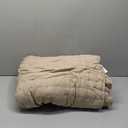 Beige Quilted Blanket – 90"x90" | Soft Lightweight Bedspread for All Seasons