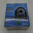 Supersonic SC-1076ERF Solar Powered Portable Fan with 6-Inch Fan Diameter, Adjustable 3 Wind Speed, Foldable Hanger Hook, LED Flashlight, Bluetooth, FM Radio, AUXUSB/mSD Inputs