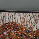 38 Strands Beaded Curtain Bamboo Curtain for Doorways Multi-Scenario Application Purely Handmade Beaded Curtains as Insect Screen for Bedroom or Balcony 35.4" x 78.7", Rainbow