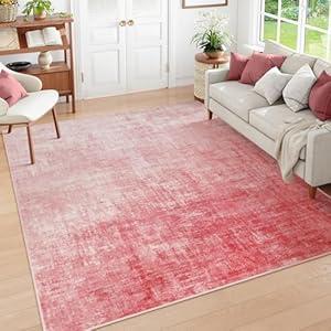 Lahome Black 8x10 Area Rugs for Living Room, Boho Rugs for Bedroom Soft Dining Room Rug, Modern Abstract Ombre Non-Slip Low-Pile Throw Carpet for Playroom Home Office(8'x10')