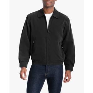 LONDON FOG Men's Auburn Zip-Front Golf Jacket (Regular & Big-Tall Sizes), Black, X-Large