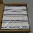 Amazon Basics Geometric Jacquard Fabric Shower Curtain for Bathroom, Lightweight, Waterproof and Washable, 72" W x 72" L, Grey Striped